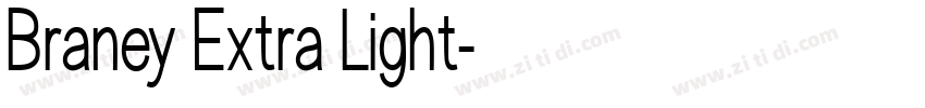 Braney Extra Light字体转换